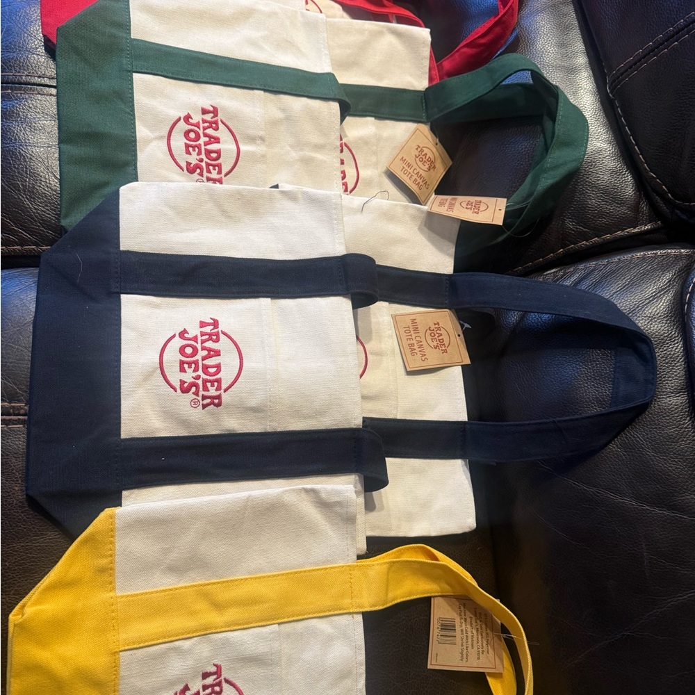 Trader Joe's Canvas Tote Bags  4 for $25